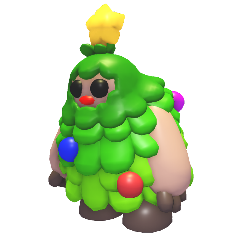 a 3d christmas tree with a star on top