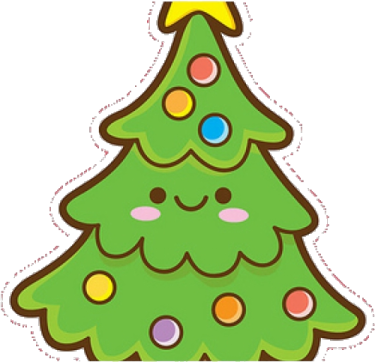 a green christmas tree with a star on top