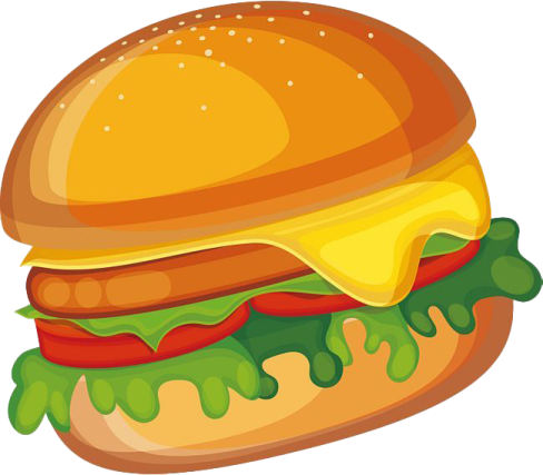 an illustration of a hamburger