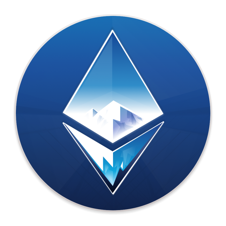 ether logo on a white background