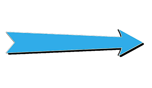 a blue arrow pointing to the right