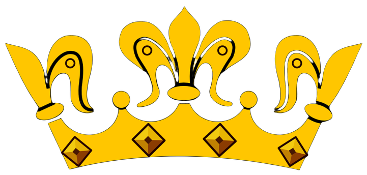 a yellow crown