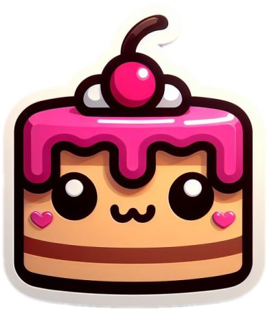 a cake with a cherry on top