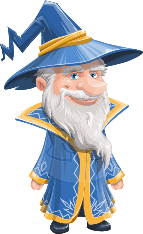 an illustration of a wizard