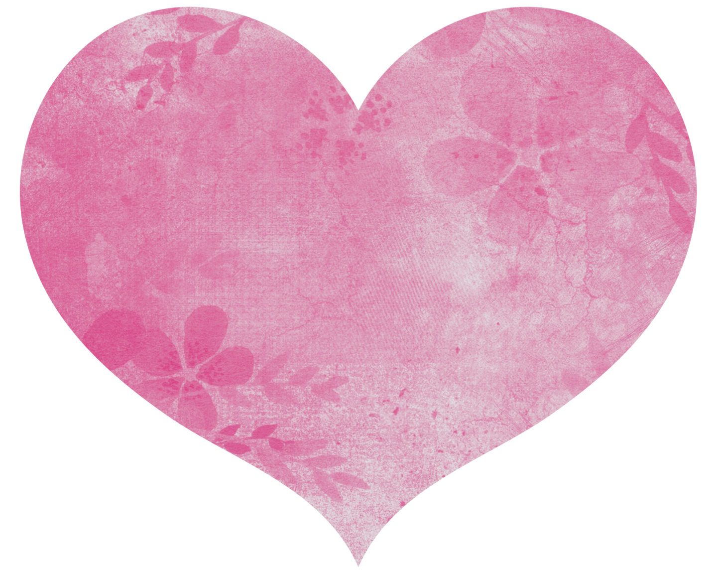 a pink heart on a white background