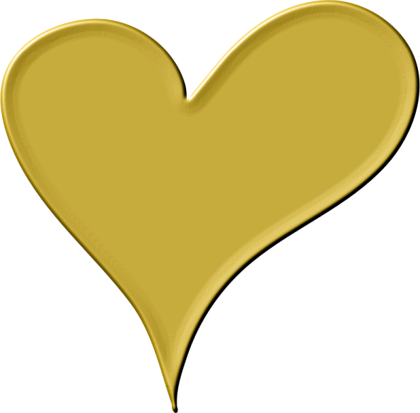 a gold heart