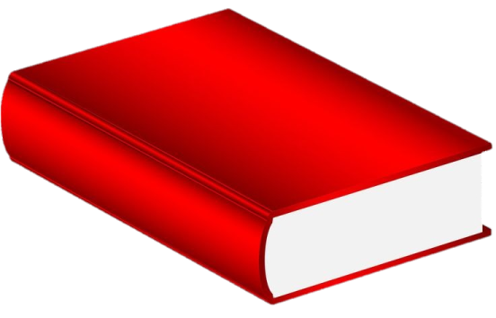a red book with white pages