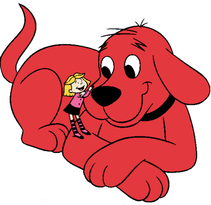 clifford the dog clipart