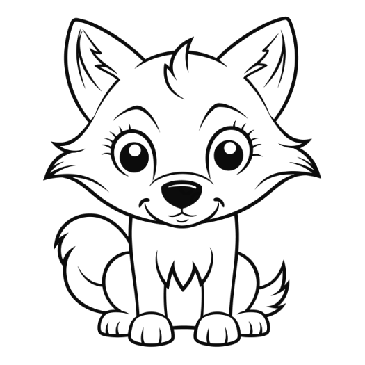 how to draw a baby fox step by step