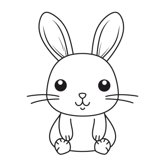 how to draw a rabbit step by step