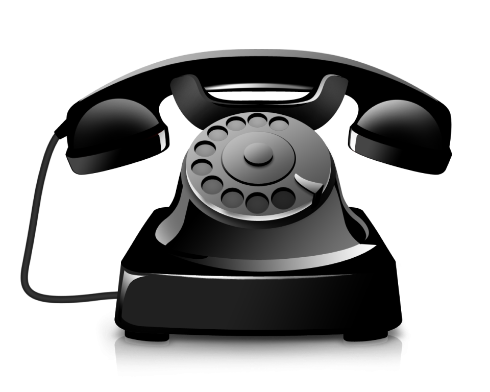 a black and white phone on a white background