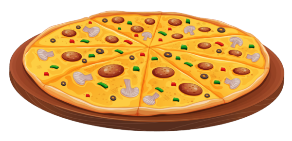 a pizza with different toppings on it