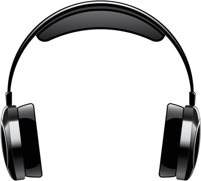 a pair of headphones on a white background