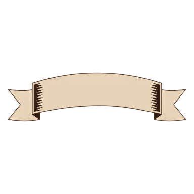 an old scroll with a blank ribbon