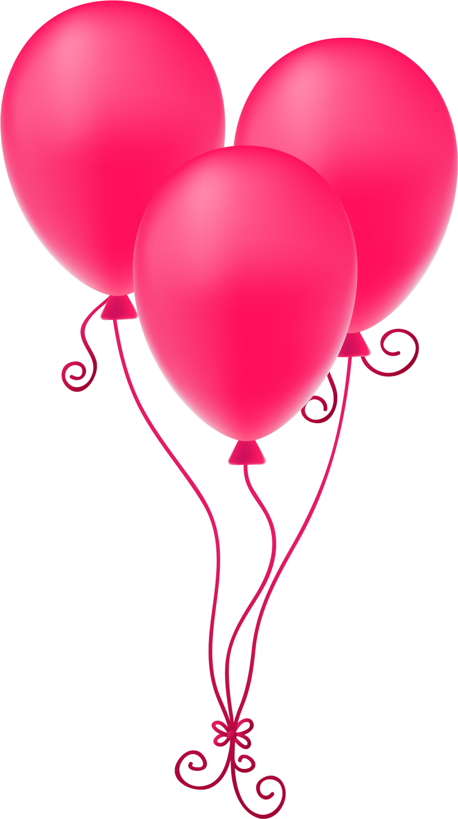 a bunch of pink balloons