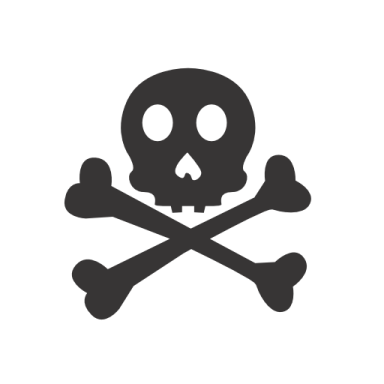 a skull and crossbones icon