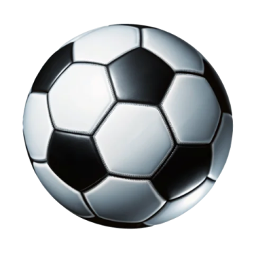 a soccer ball on a white background