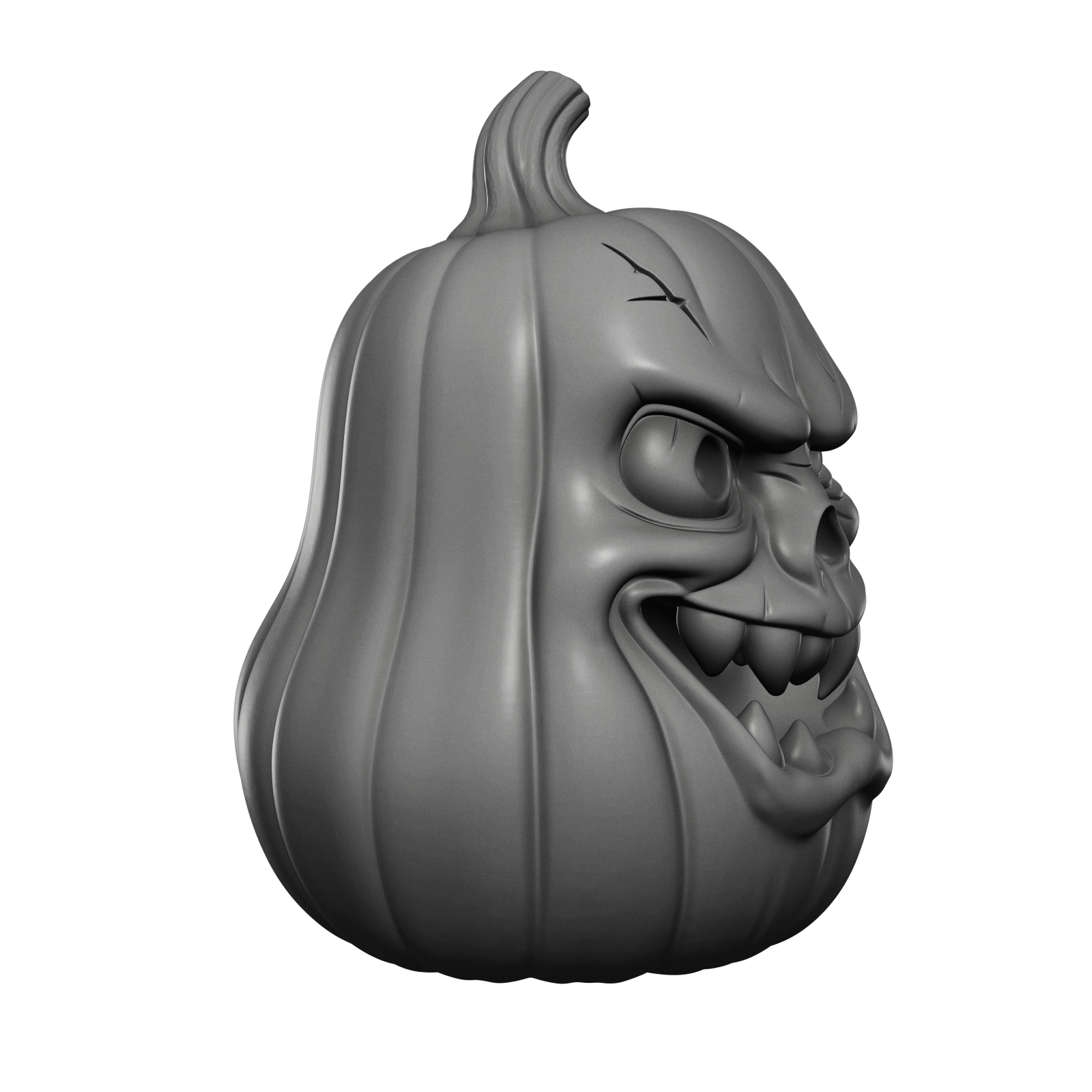a black and white photo of a pumpkin