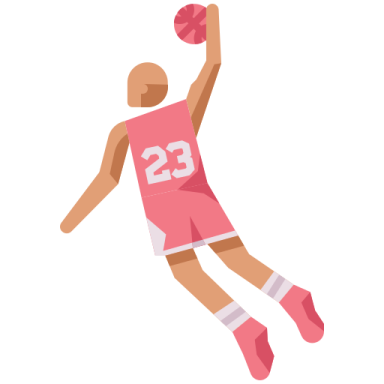 an illustration of a basketball player shooting the ball