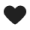 a black heart on a white background