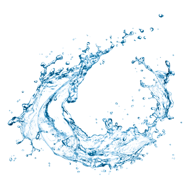 a water splash on a white background