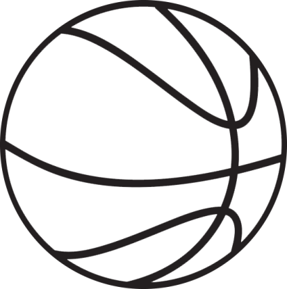 a basketball ball on a white background
