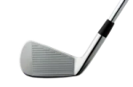 a white putter with a black handle