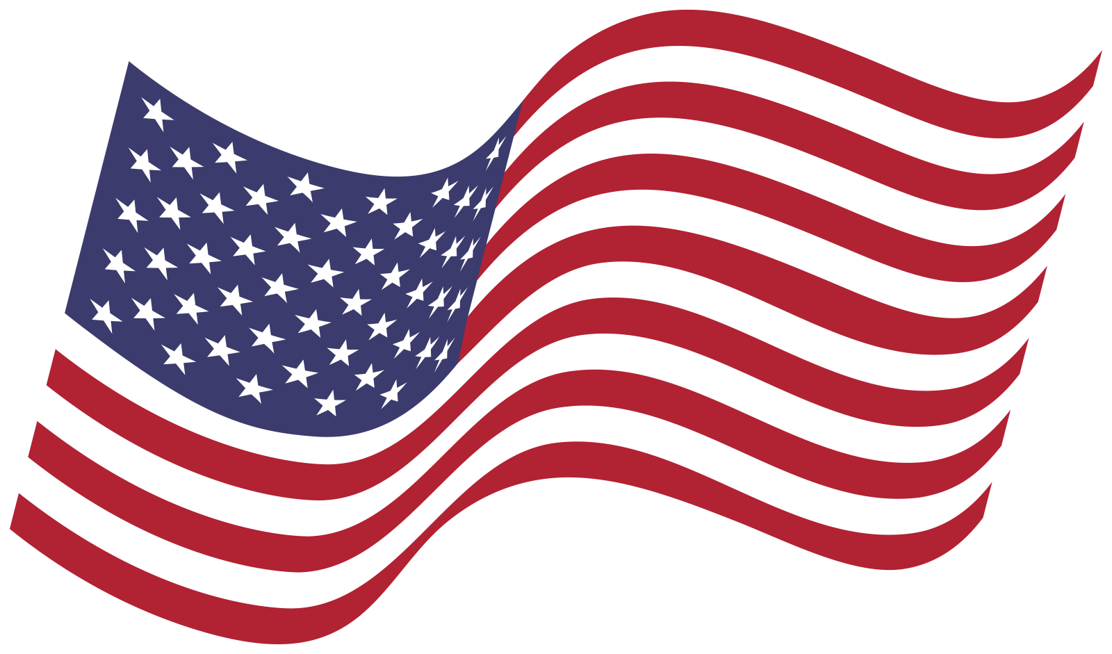 an american flag on a white background