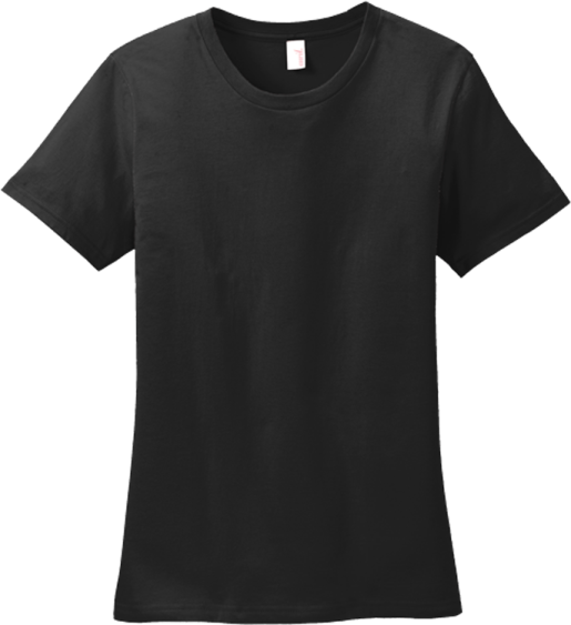 a black women's t - shirt on a white background