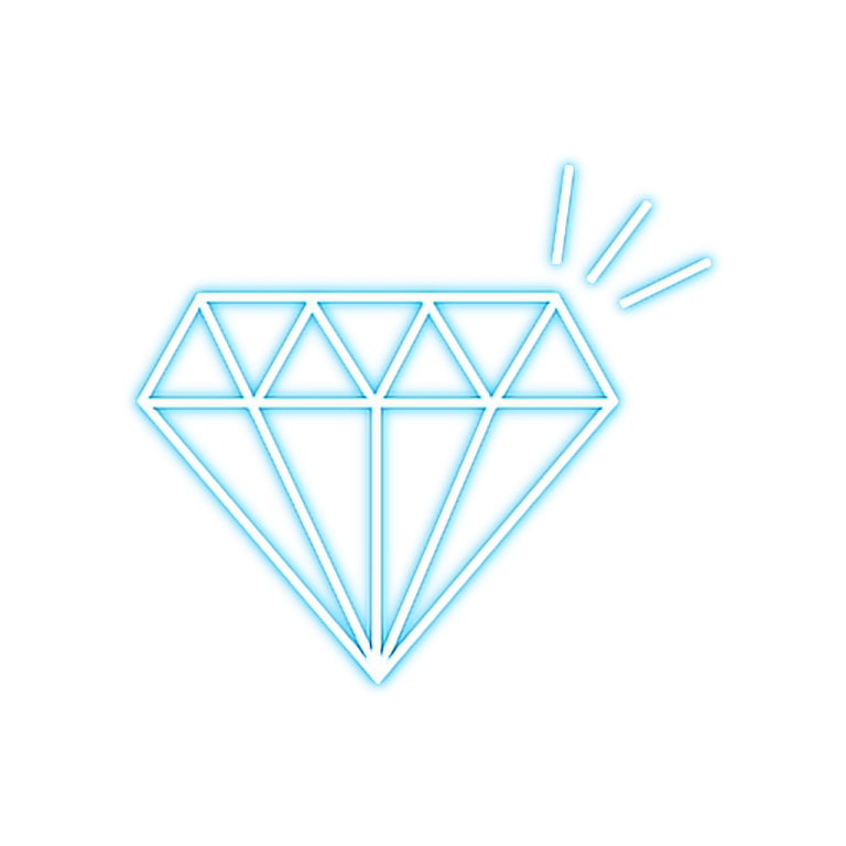 a diamond on a white background