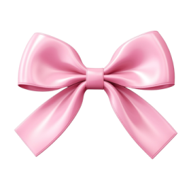 a pink bow on a white background