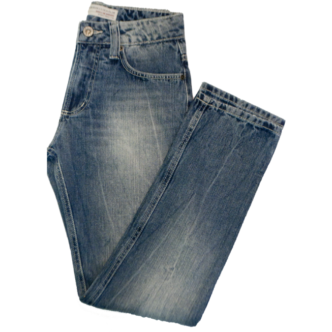 a pair of jeans on a white background