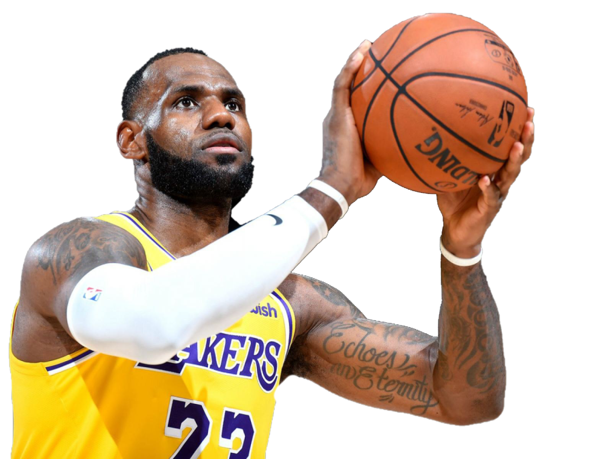 a man holding a basketball ball in his hand