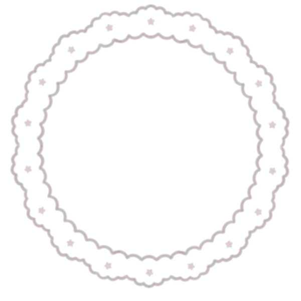 a circular frame with stars in the middle