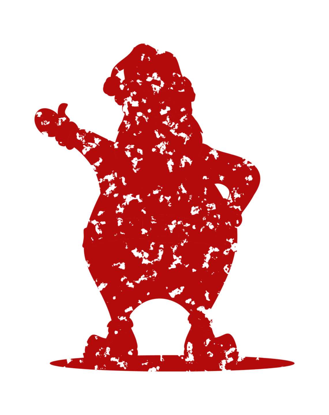 a silhouette of a snowboarder on a white background