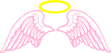 an angel with wings and halo