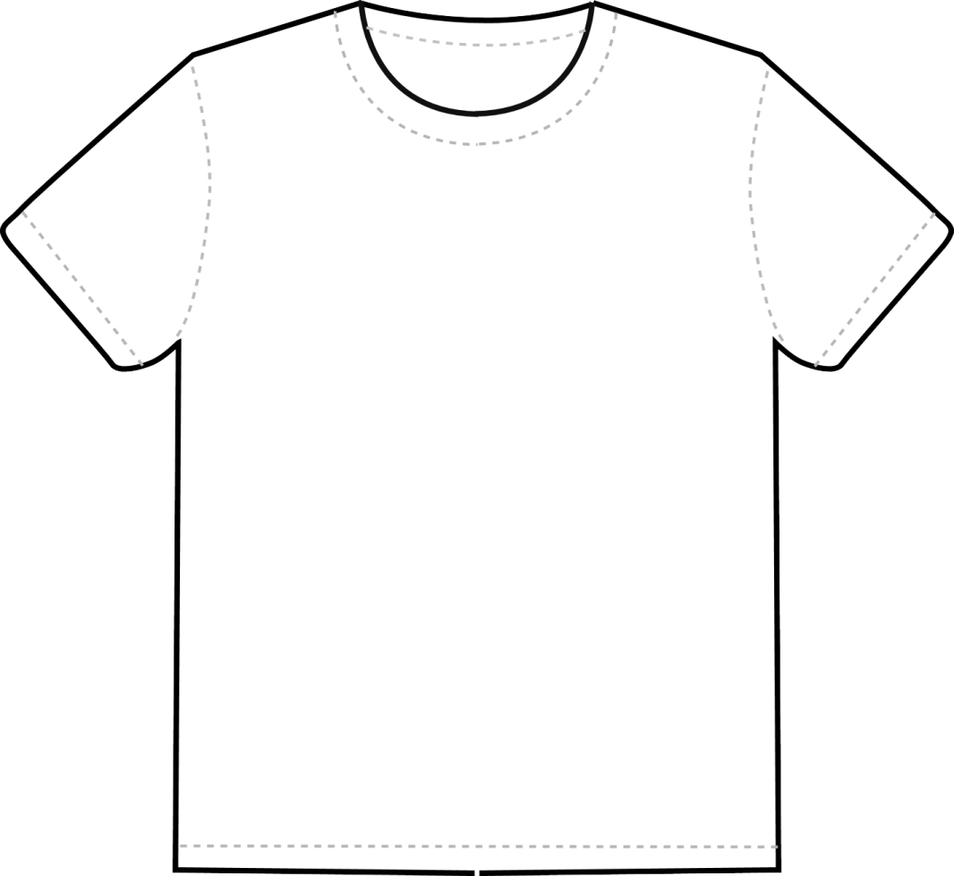 a white t - shirt template