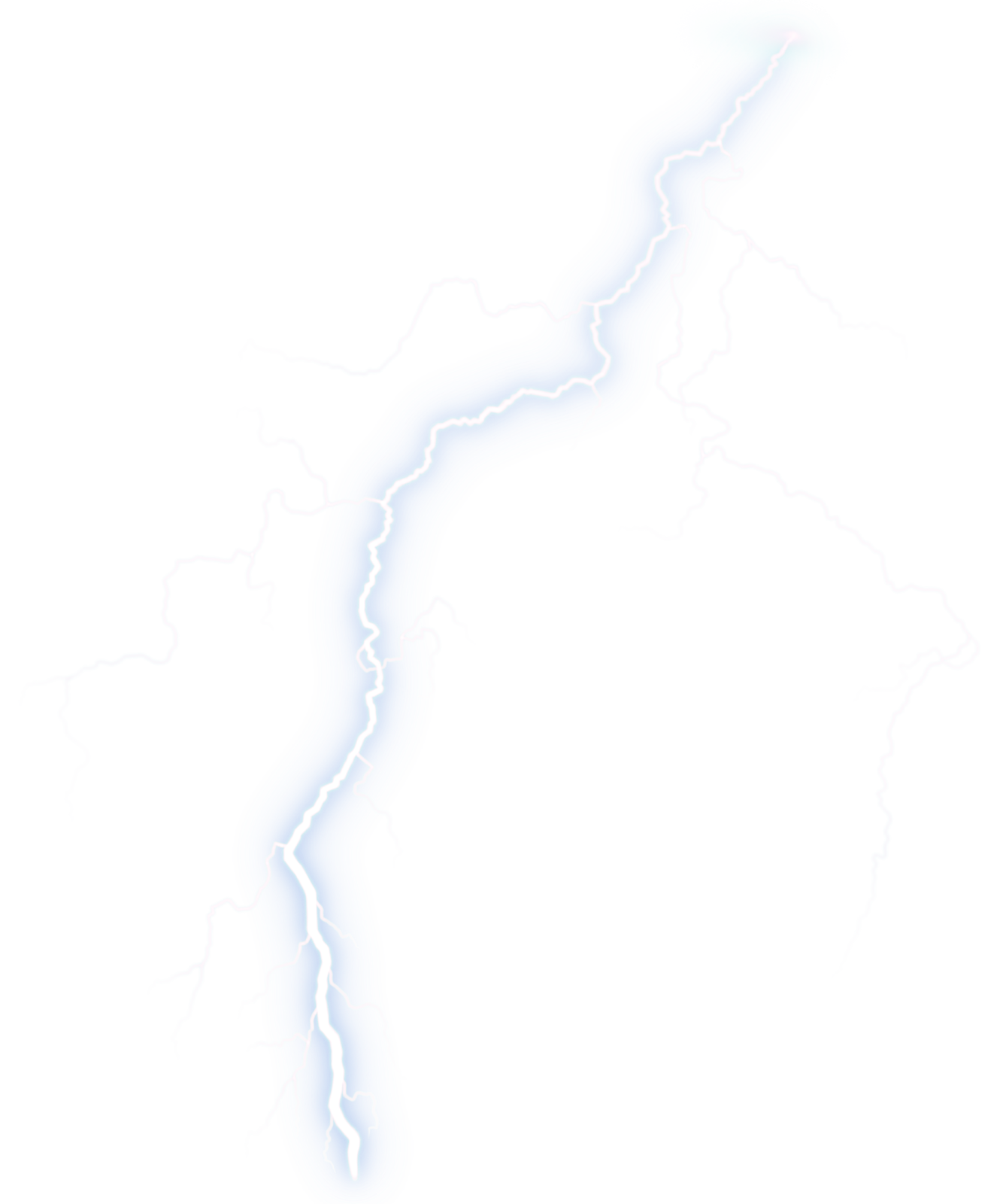 a lightning bolt on a white background
