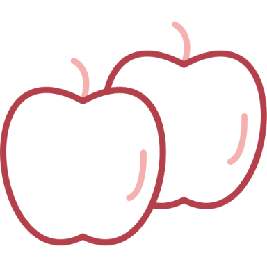 two apples icon