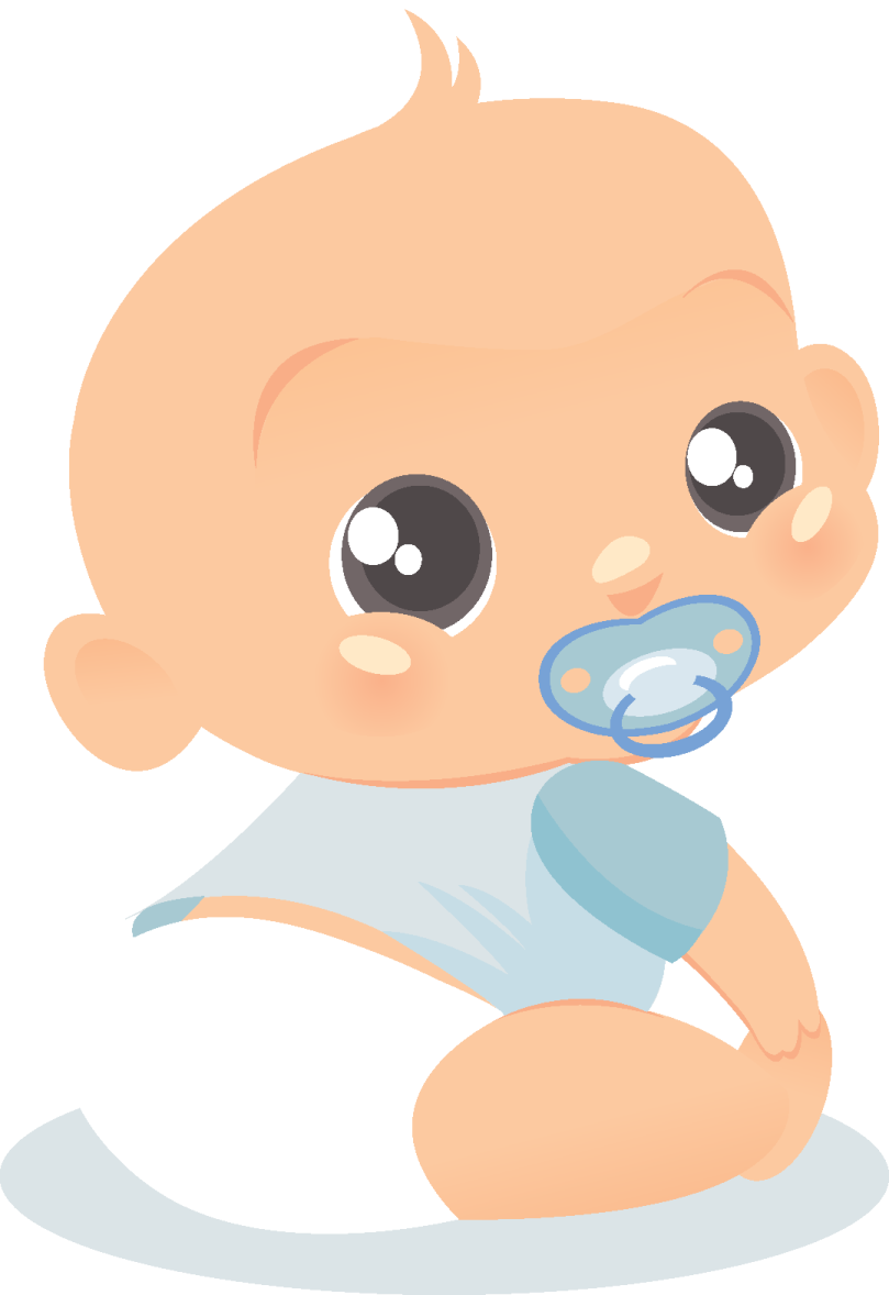 a baby with a pac in his mouth