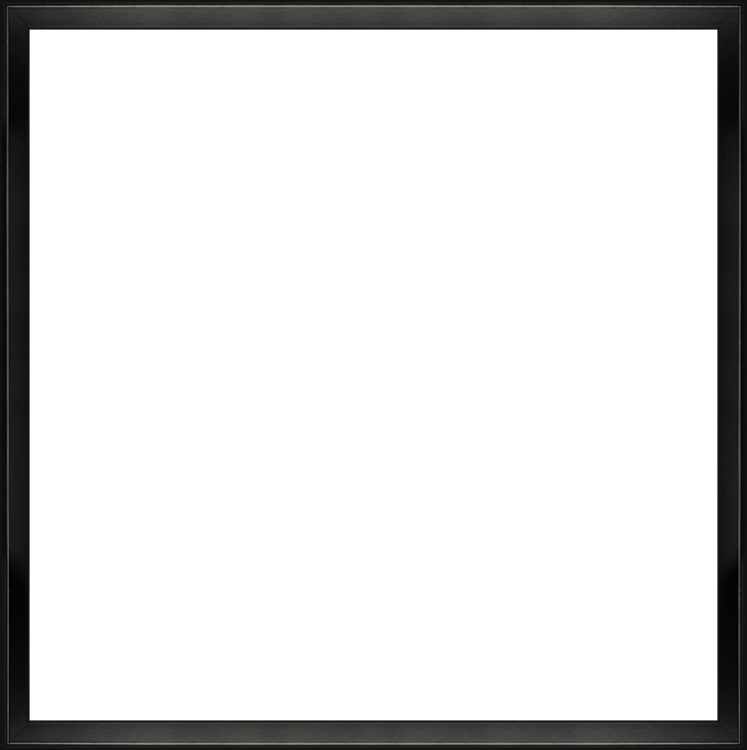 a black frame on a white background