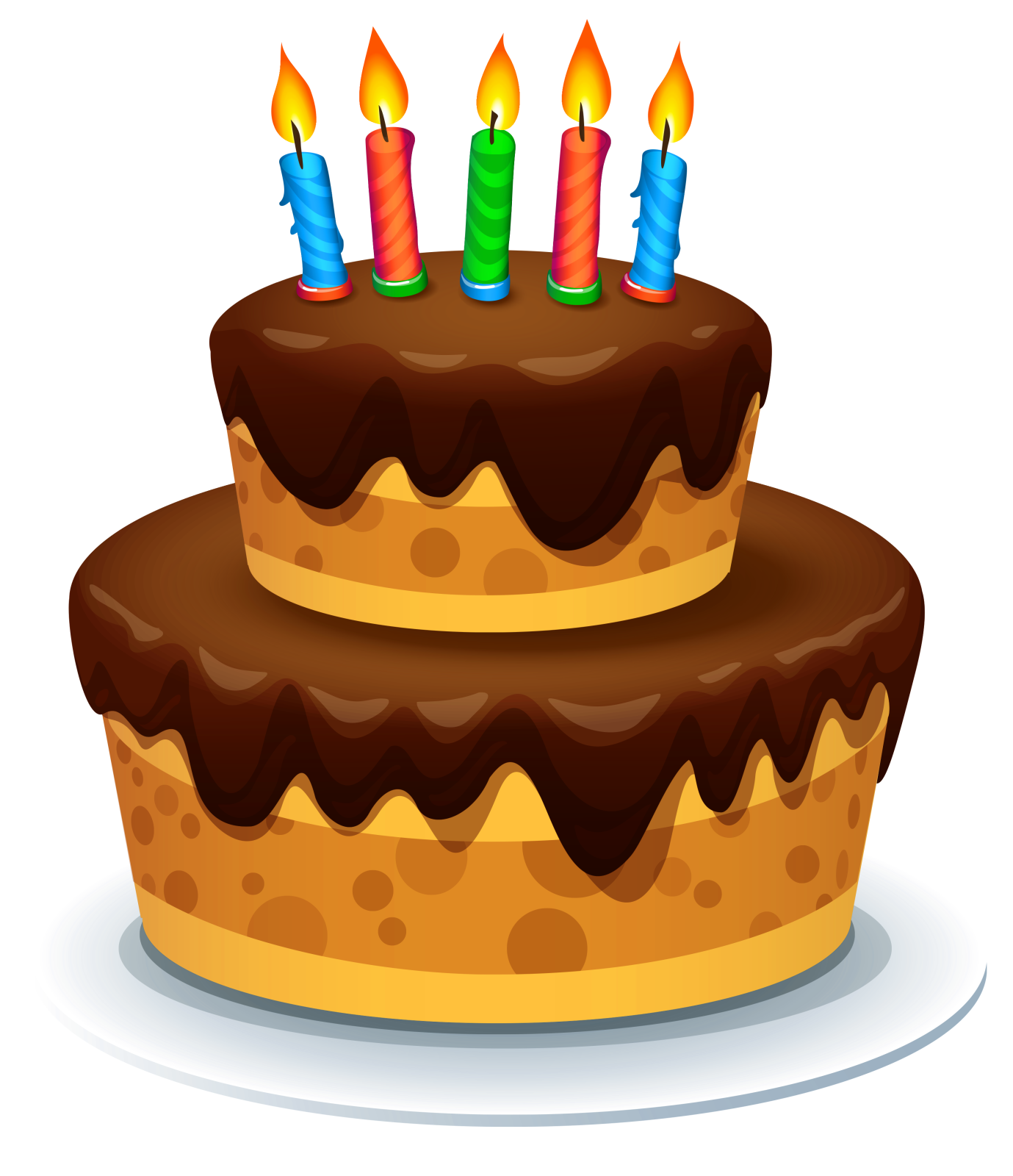 a cake with candles on top of it
