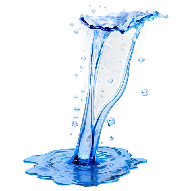 a splash of water on a white background