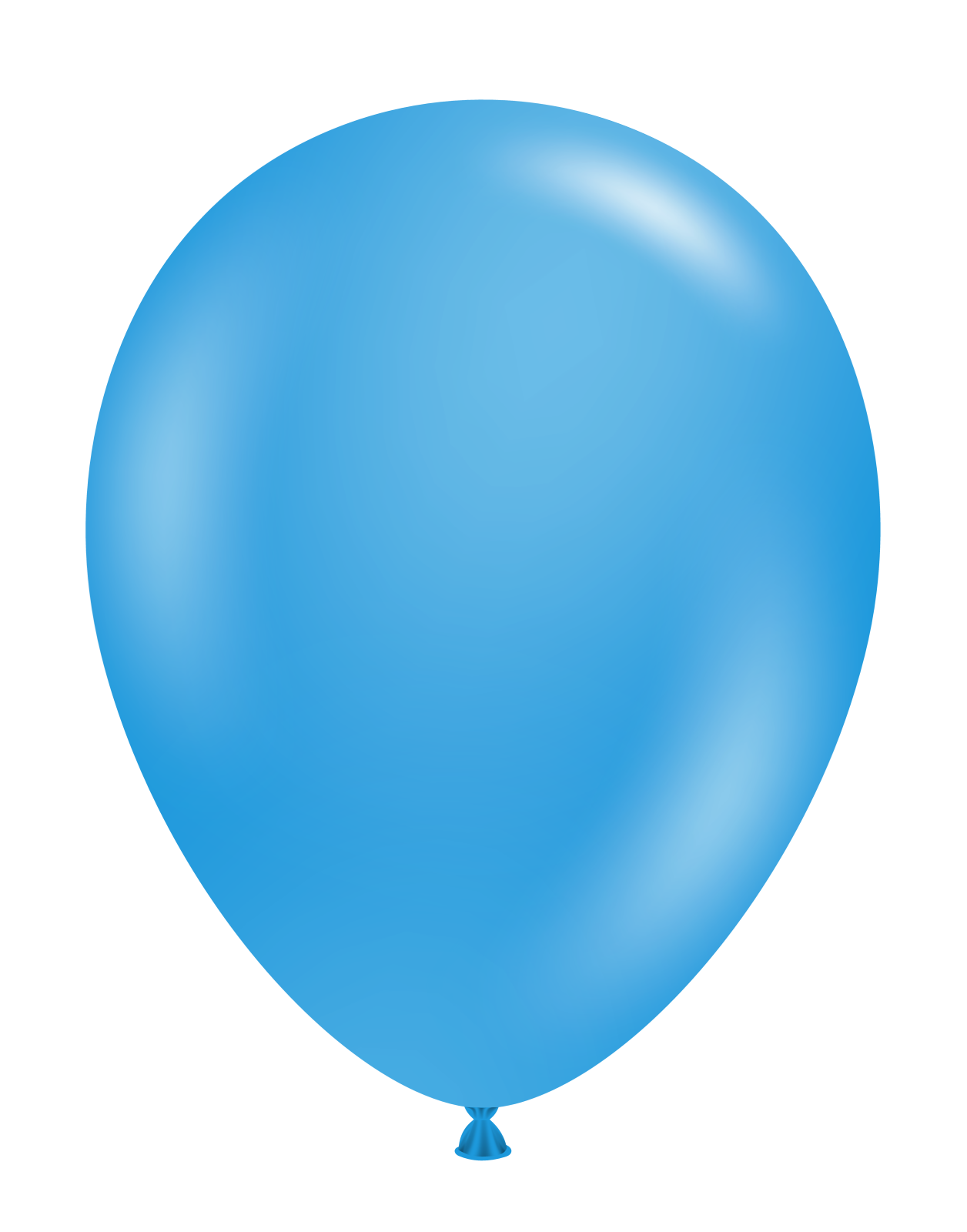 a blue balloon on a white background