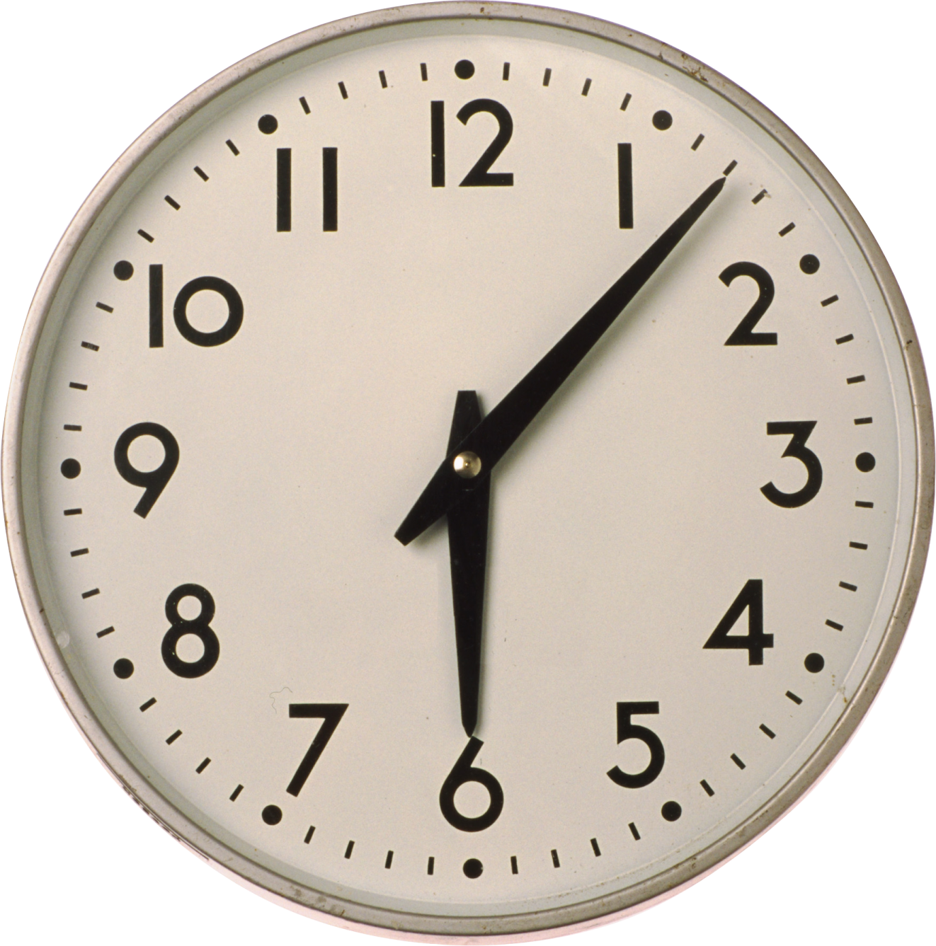 a close up of a clock on a white background