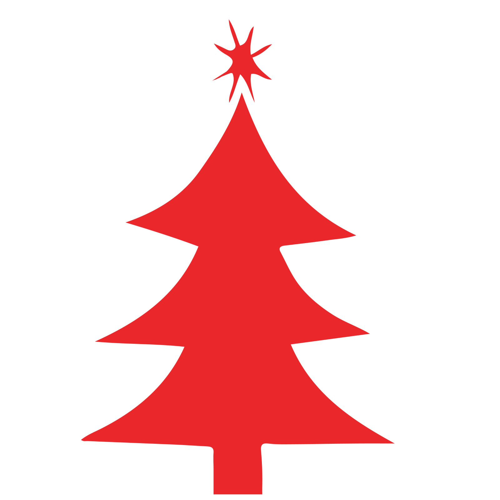 a christmas tree with a star on top