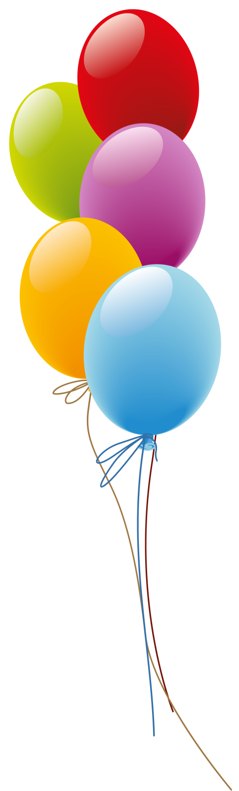 a bunch of balloons on a white background