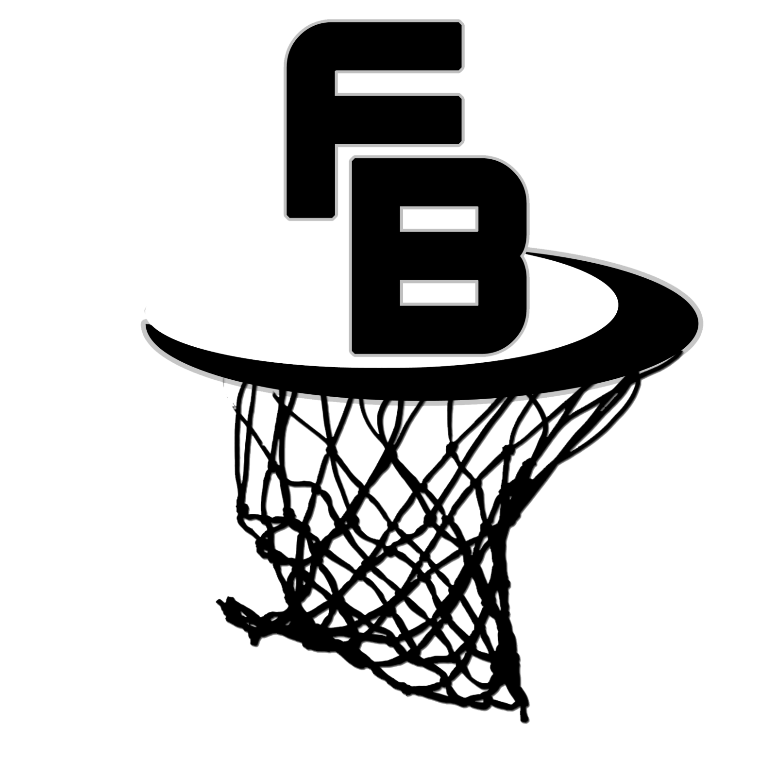 a basketball hoop with the letter f on it