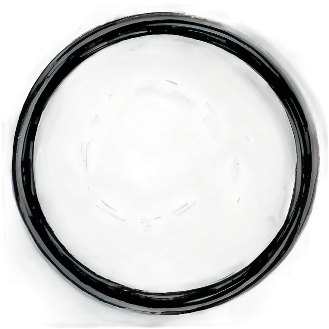 a black and white plate on a white background