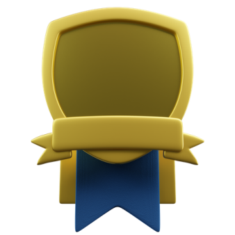 a yellow chair with a blue ribbon around it